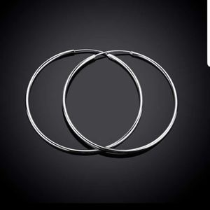 Round Hoop Earrings